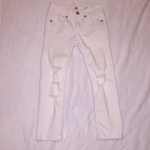 White Ripped Jeans - Picture 2 of 3